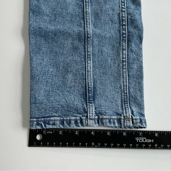 H&M Girls Straight Leg Jeans Sz 14 Blue Low Waist Denim Side Pockets Casual - Picture 6 of 10